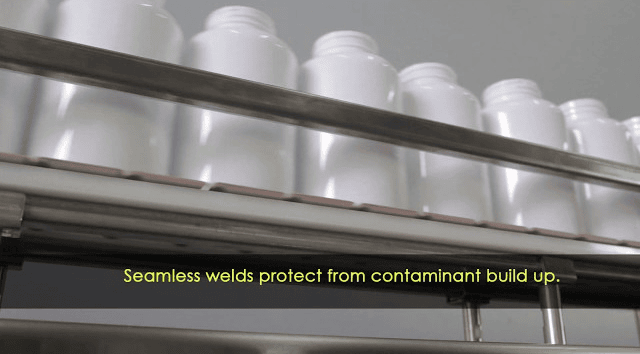 GLOBALTEK™ Sanitary Raised Bed Conveyor GLOBALTEK™ Sanitary Raised Bed Conveyor